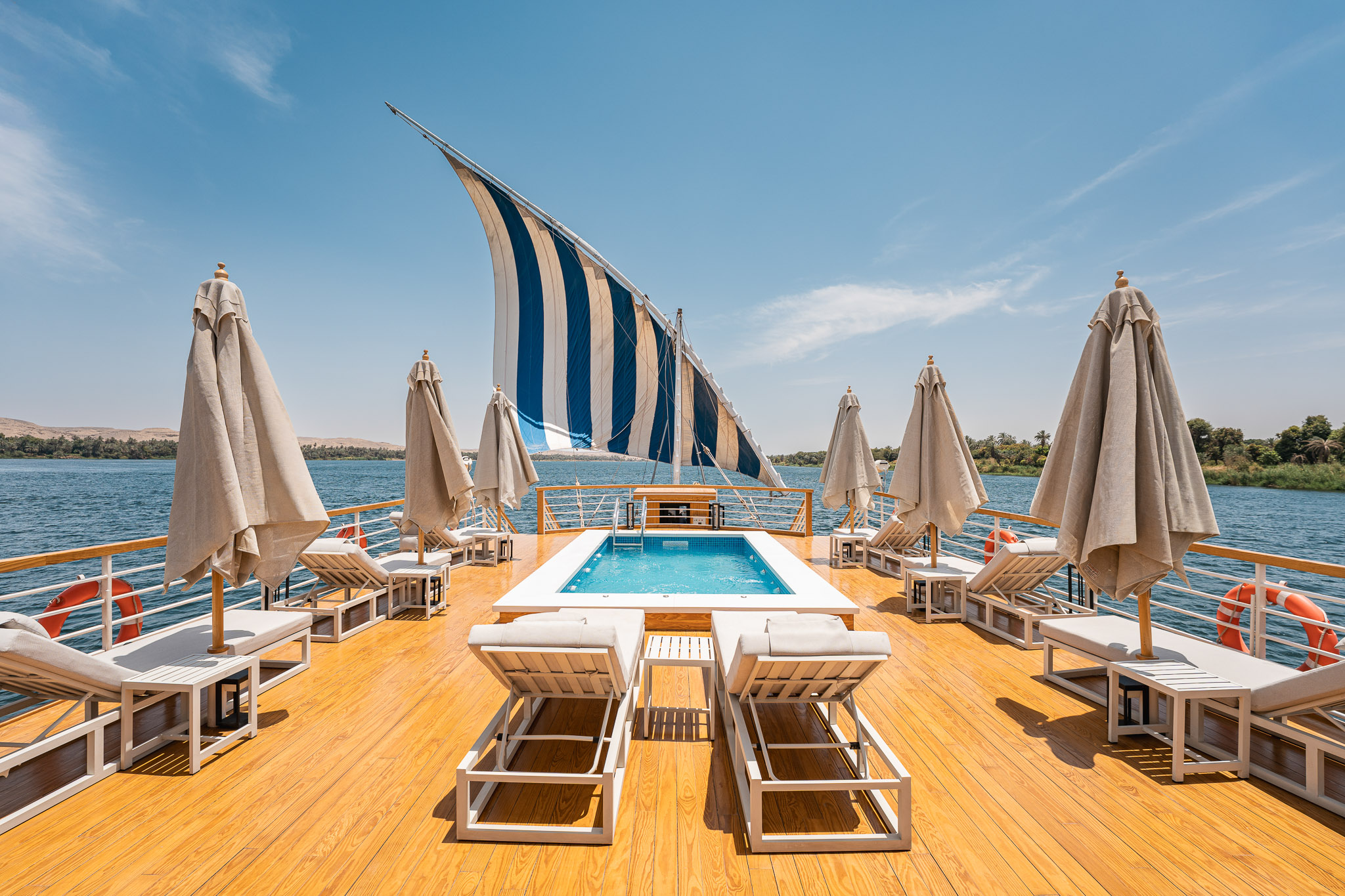 8 Tage Luxus Nilkreuzfahrt mit der Jubal Dahabeya
